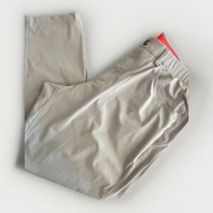 Redvanly Mens XL Pants Golf Gray 5 Pockets Performance Pull On Stretch Logo